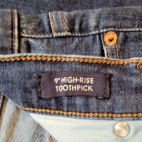 J. Crew 9" High-Rise Toothpick Stretch Denim Jeans - 29 (size 8) - Picture 6 of 8